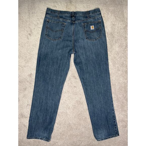Carhartt Relaxed Fit 5 Pocket Jeans Size 38x34 - Picture 2 of 6